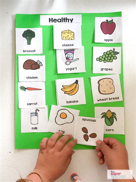 Fun and Educational Printable Activities for Healthy Eating with Preschoolers